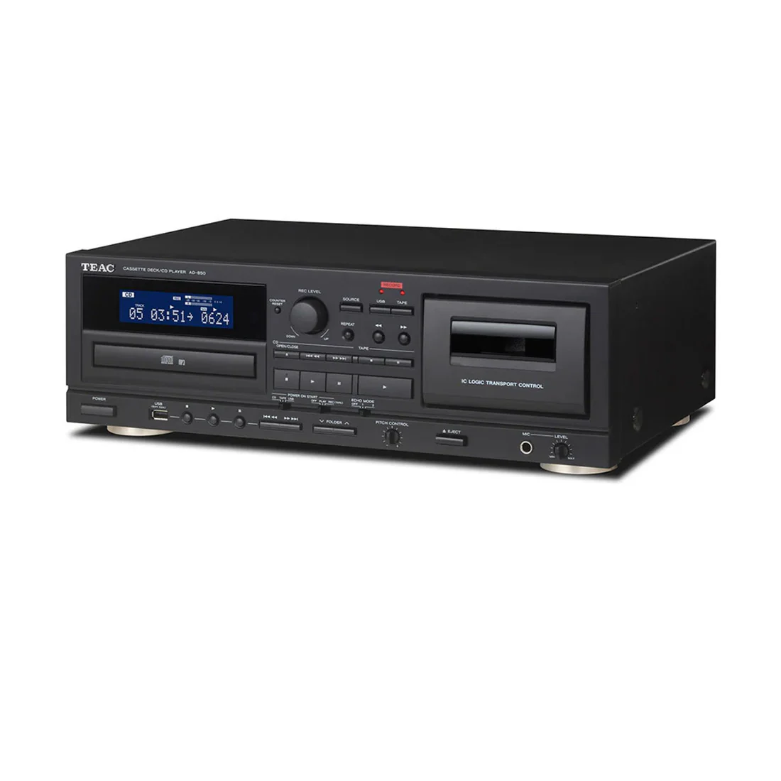 TEAC AD850SEB Cassette Deck CD Player (AD850SEB) - Image 6