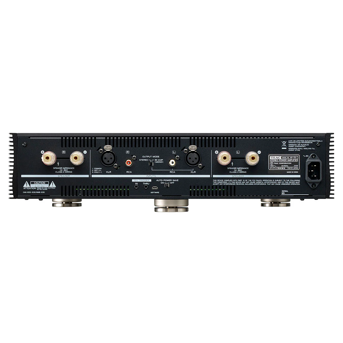 TEAC AP701B Reference 700 Series Stereo Power Amplifier - Black (AP701B) - Image 2