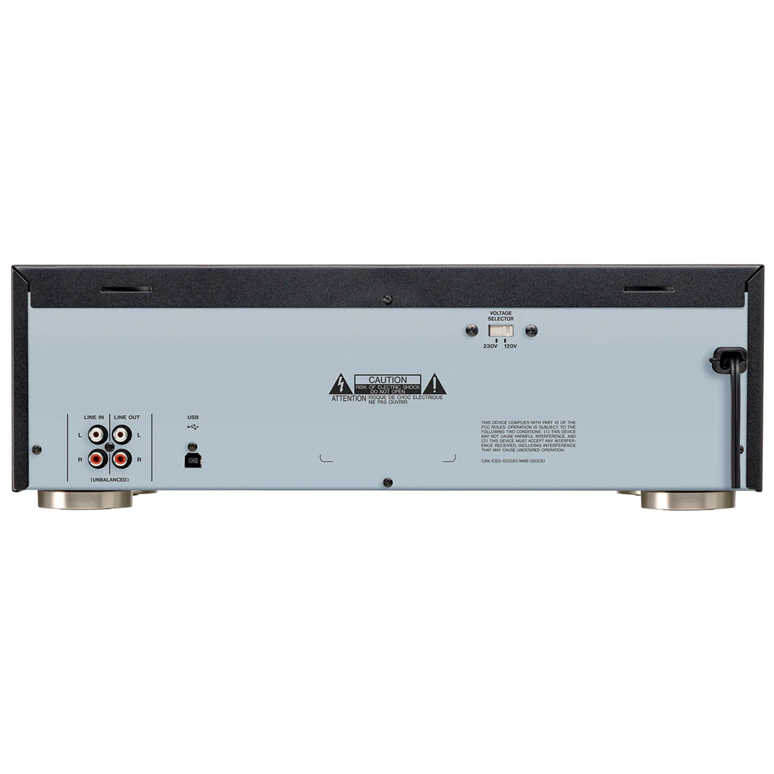 TEAC W1200B Heritage Series Dual-Well Cassette Deck (W1200B) - Image 2
