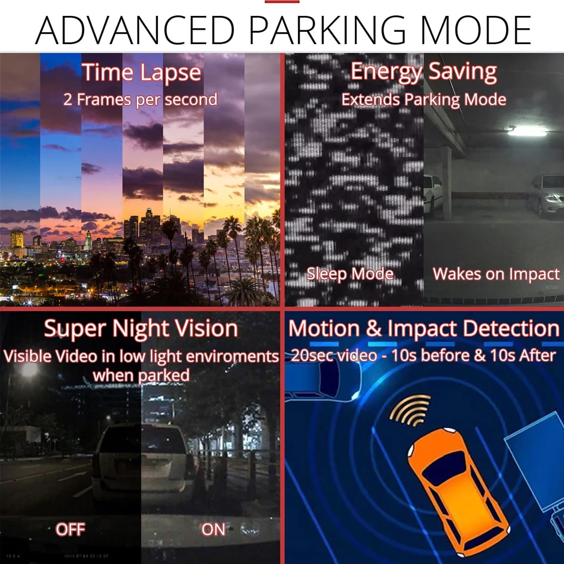 Thinkware U1000PLDHF 2-Channel 4K Front + 1080P Rear Dash Cam with WiFi & 64GB SD Card (U1000PLDHF) - Image 12