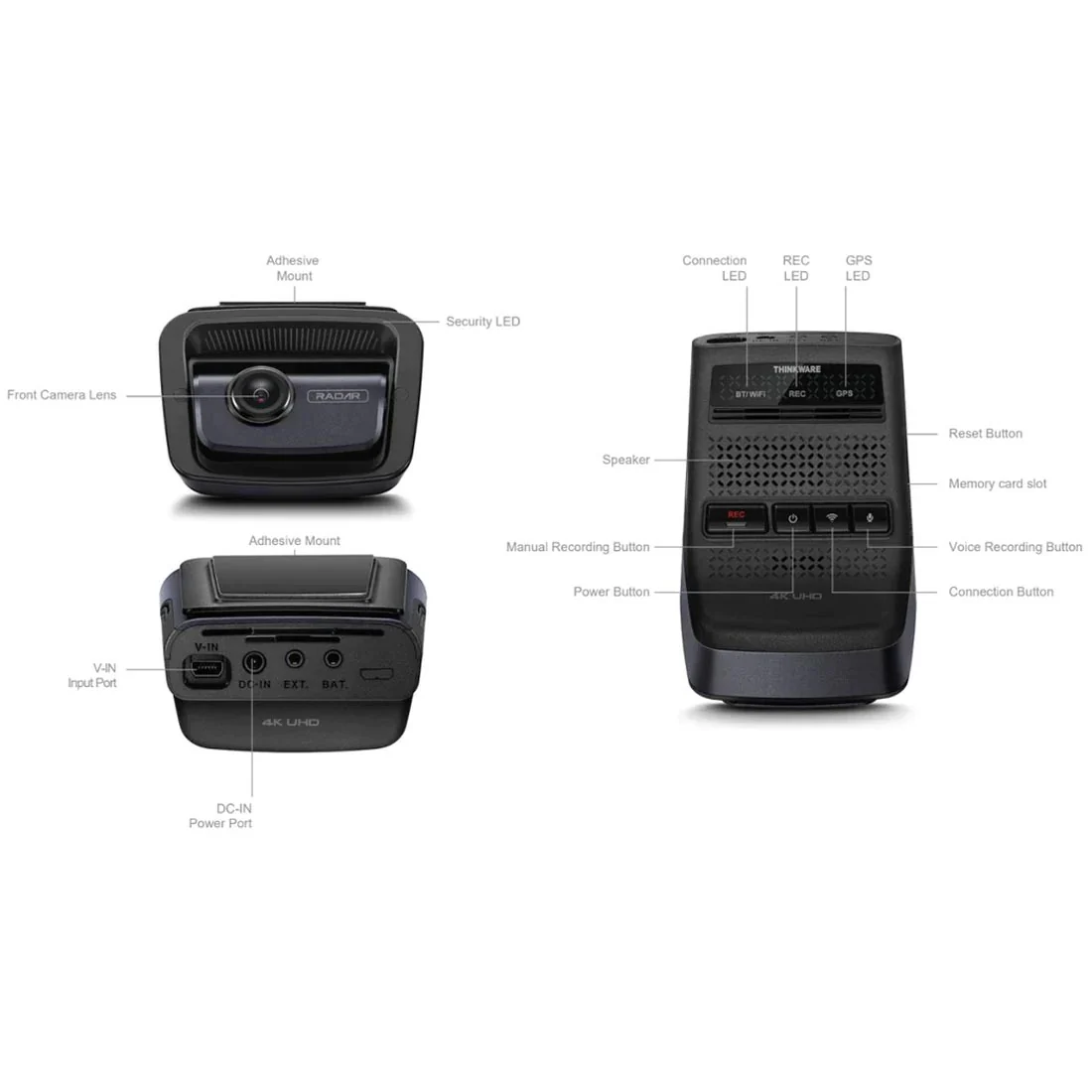 Thinkware U3000D642CH 2-Channel 4K Dash Cam with 2K Rear Camera, CLA, HW Cable, CPL Filter (U3000D642CH) - Image 4
