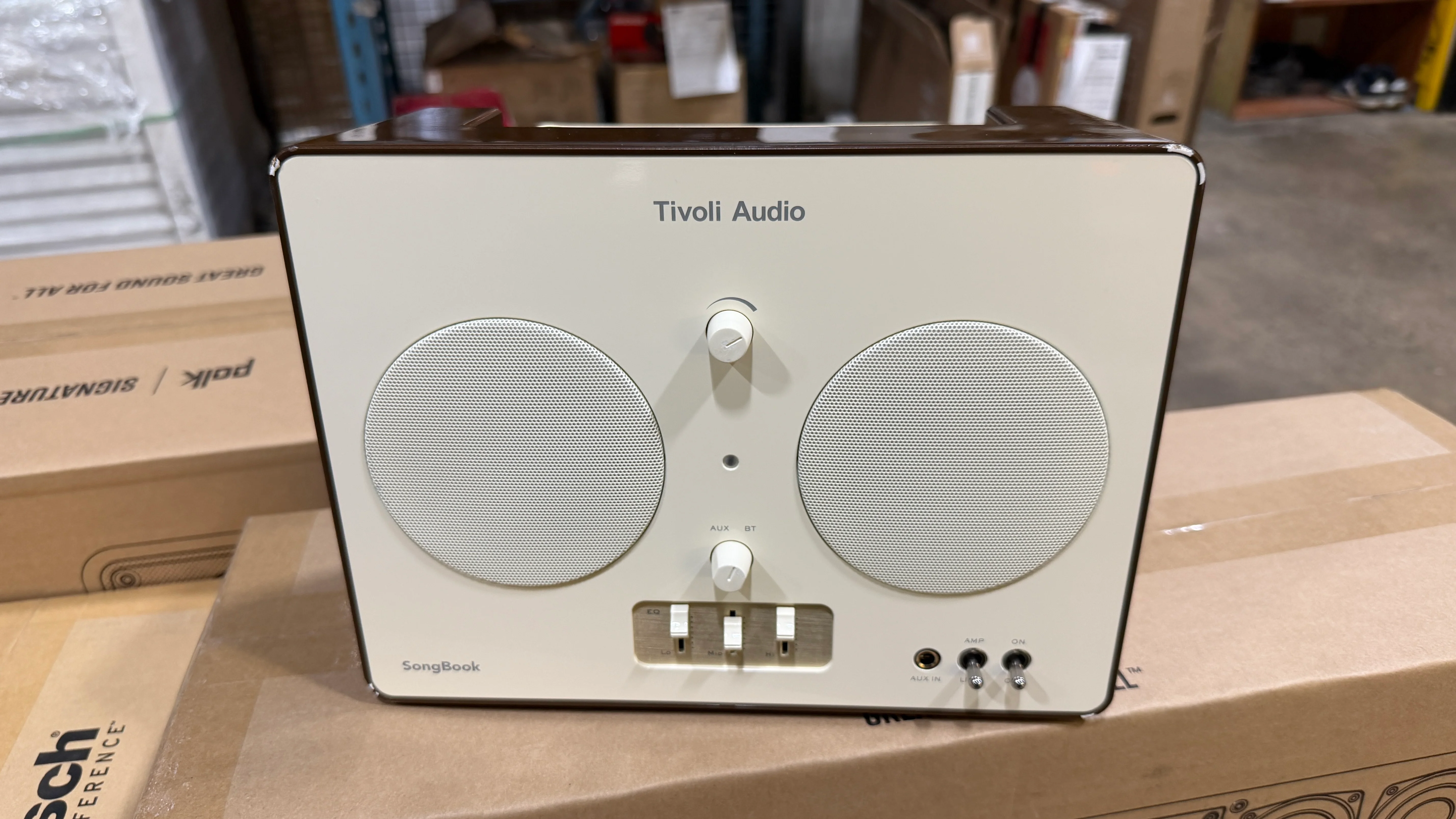Tivoli Audio SongBook - Premium Bluetooth Speaker with Vintage Design - Cream/Brown (OPEN BOX - AS IS) - Image 2