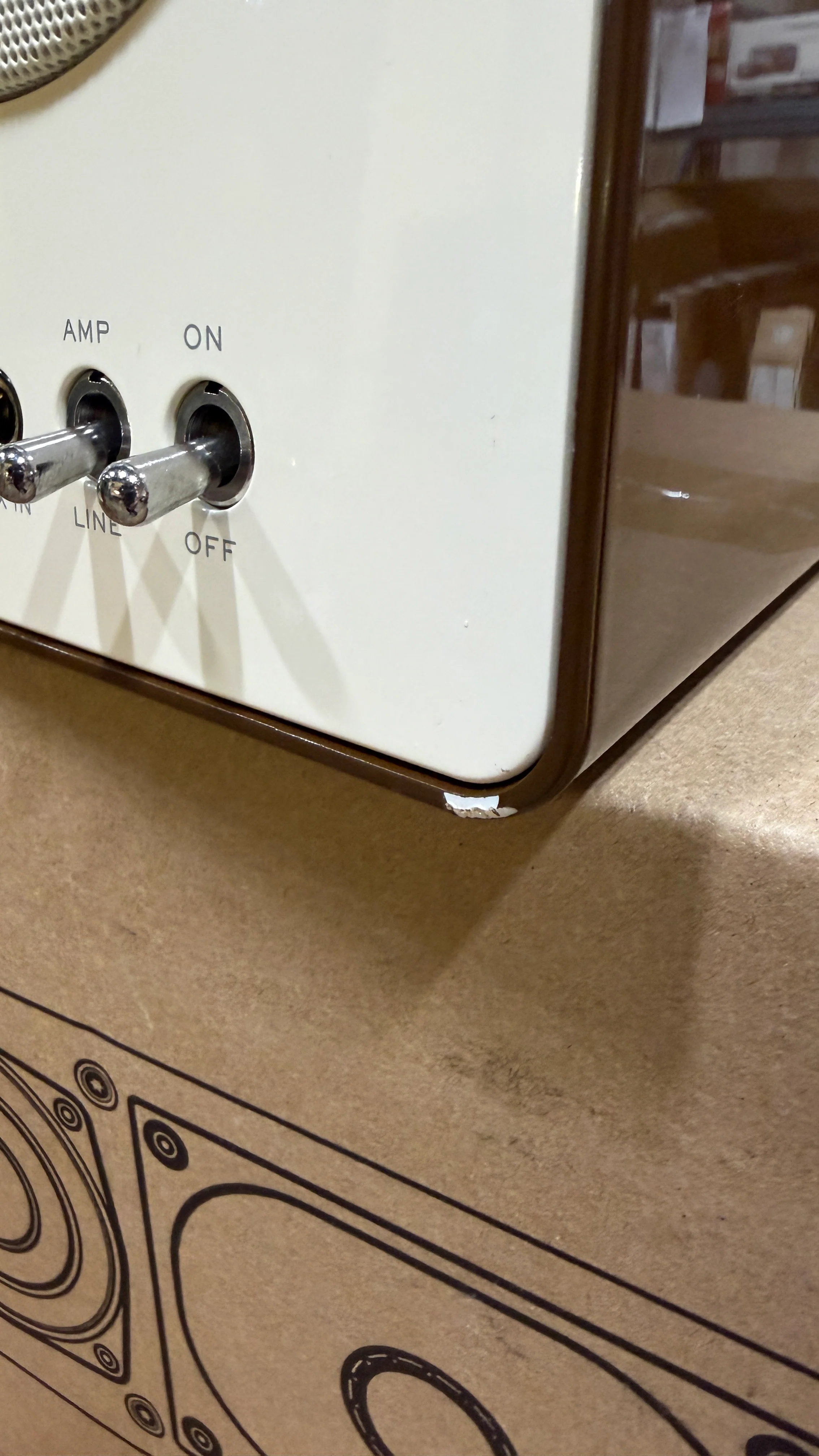 Tivoli Audio SongBook - Premium Bluetooth Speaker with Vintage Design - Cream/Brown (OPEN BOX - AS IS) - Image 6