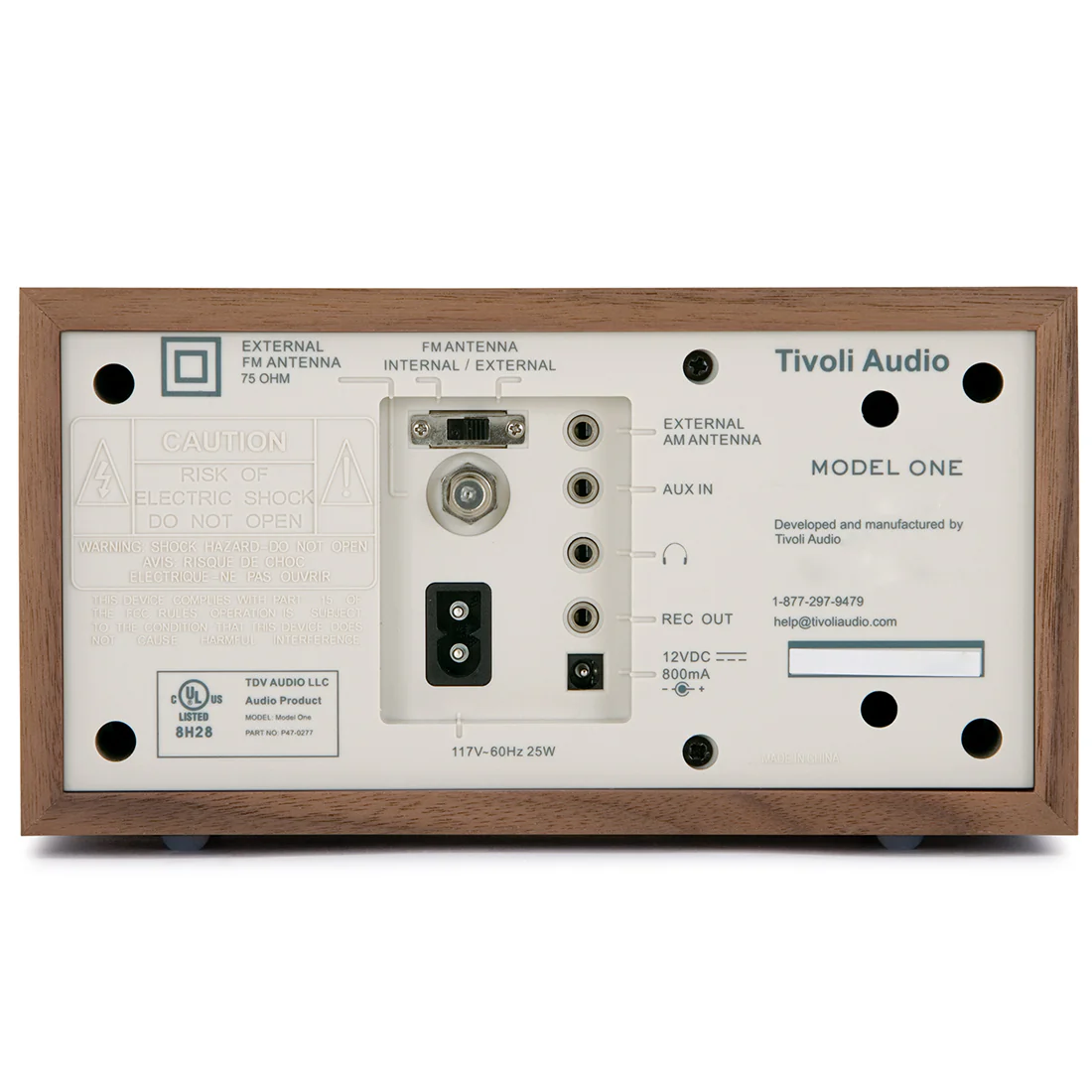 Tivoli M1CLA Model One AM/FM Table Radio - Walnut (M1CLA) - Image 3