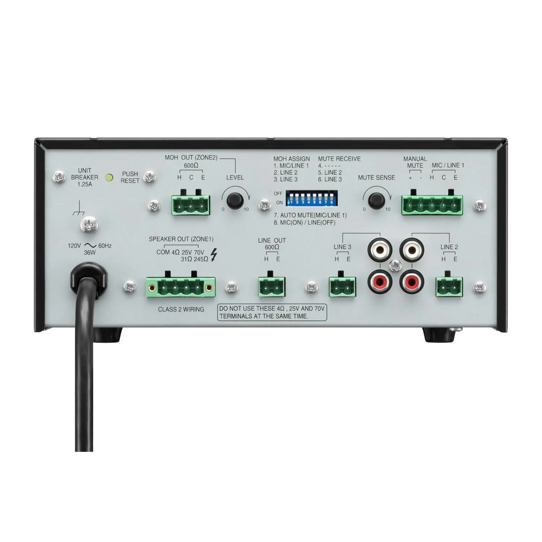 TOA BG-235 35W Mixer Amplifier (BG235CU) - Image 2