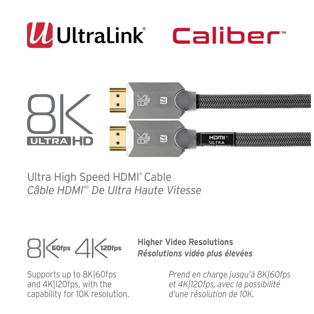 Ultralink ULC8C2M Caliber 8K Ultra High Speed HDMI Cable - 2 Meters - Image 4