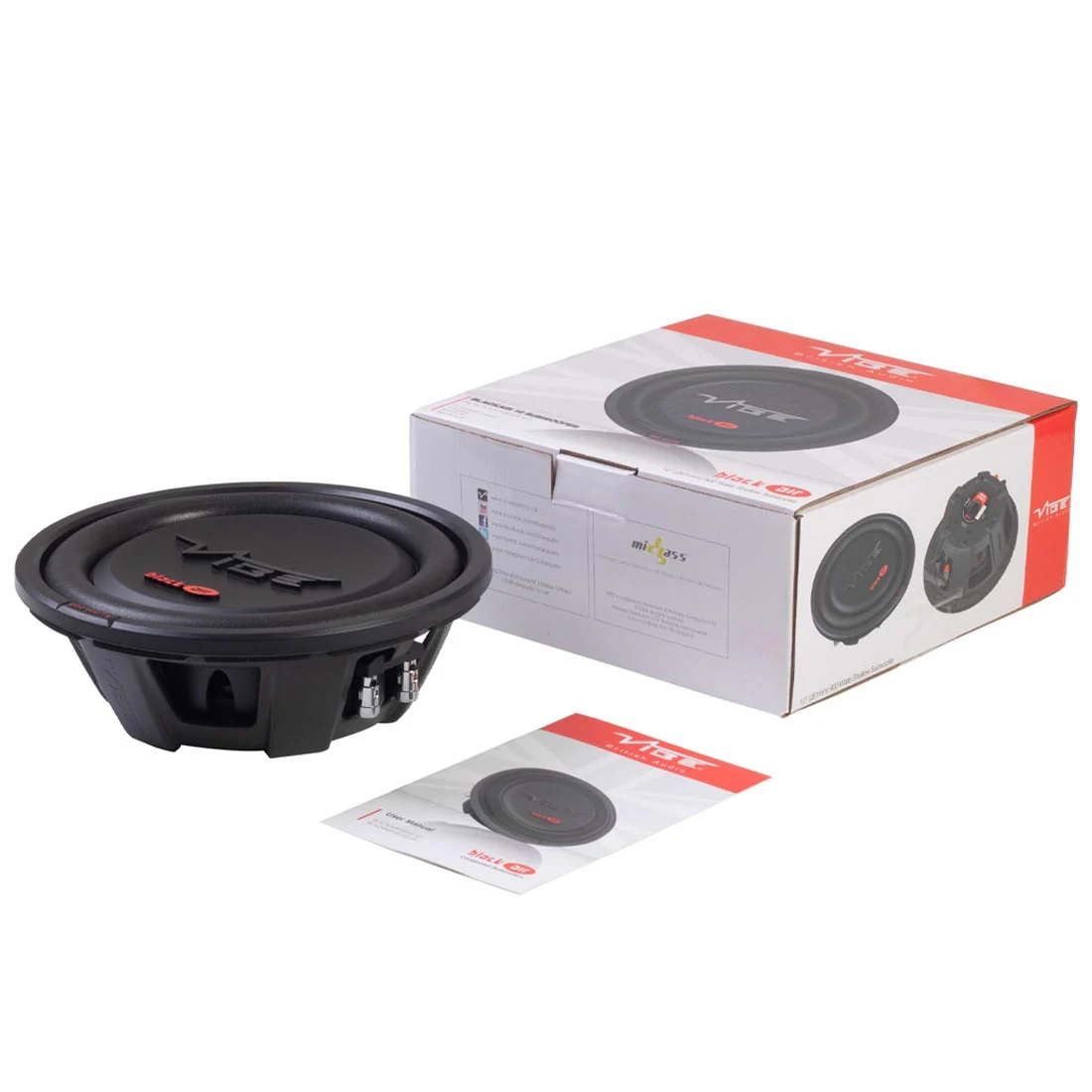 Vibe Audio BA10D2S-V2 Black Air Pro Series 10" Shallow DVC Car Subwoofer (BA10D2SV2) - Image 5