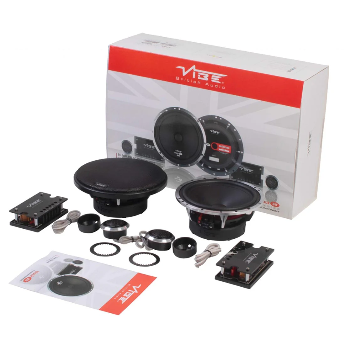 Vibe Audio BA6C-V0 Black Air Pro Series 6" Component Speaker System (BA6CV0) - Image 2