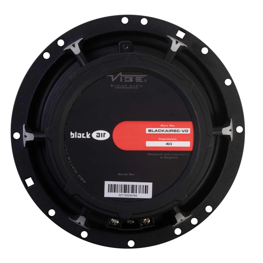 Vibe Audio BA6C-V0 Black Air Pro Series 6" Component Speaker System (BA6CV0) - Image 4