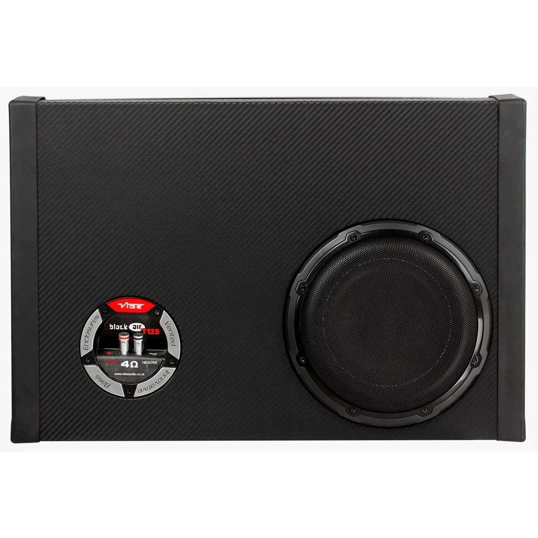 Vibe Audio BAT12S-V0 Black Air Slimline 12" Passive Loaded Subwoofer Enclosure (BAT12SV0) - Image 2