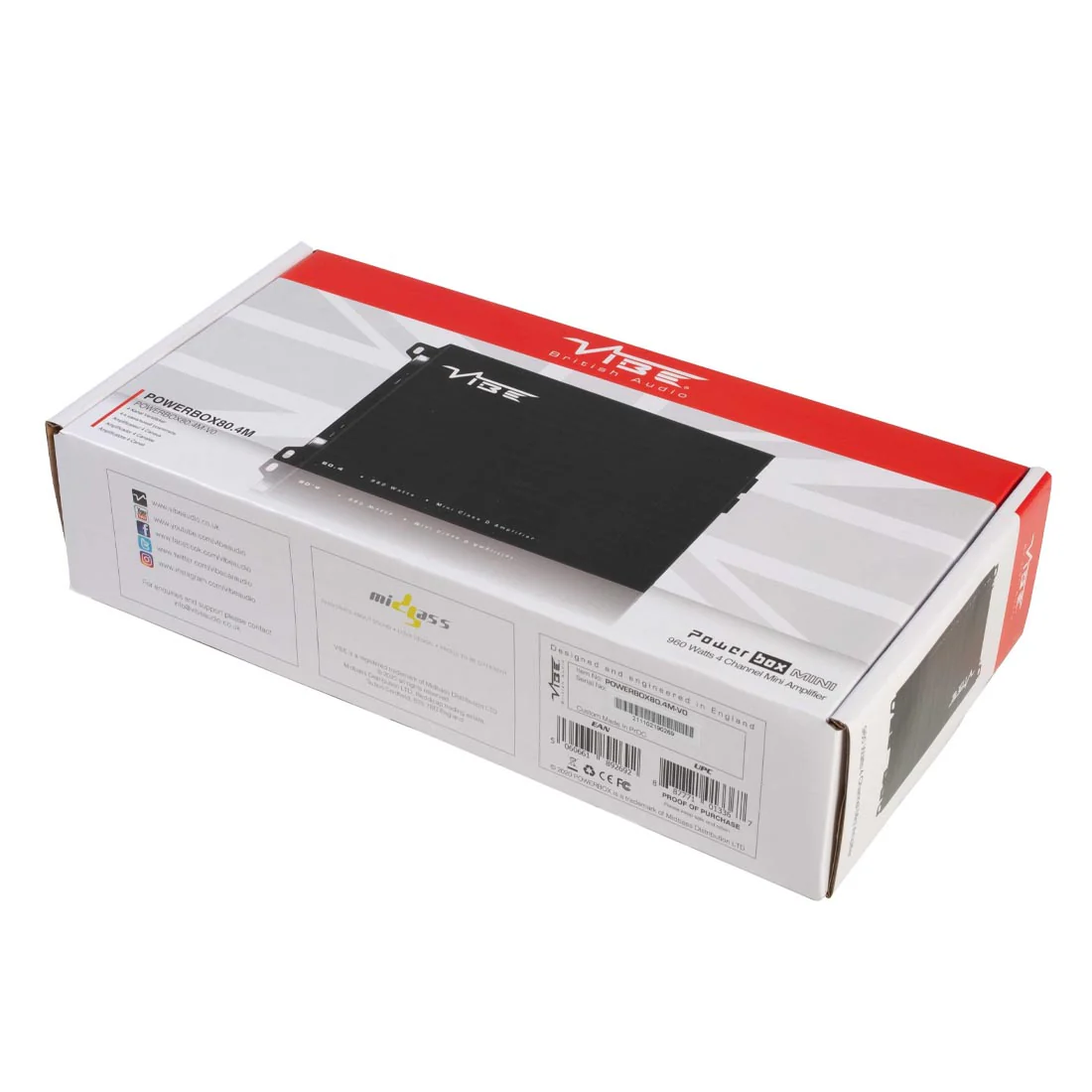 Vibe PB80.4M-V0 Class D 4-Channel Micro Car Amplifier (PB804MV0) - Image 5
