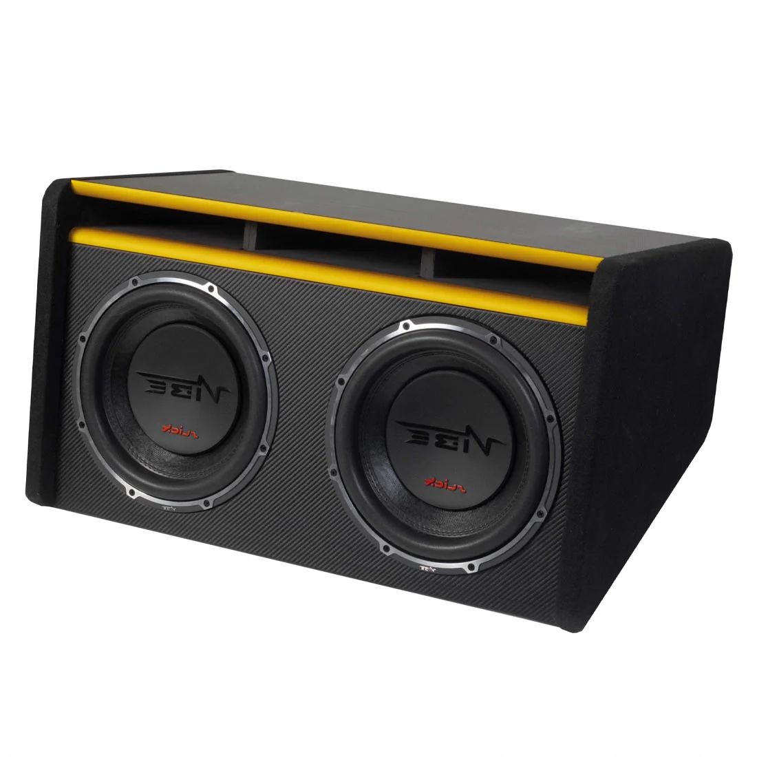 Vibe Audio SLICKMIT12T-V3 12" Dual Loaded Passive Bass Subwoofer Enclosure (SLICKMIT12TV3) - Image 3