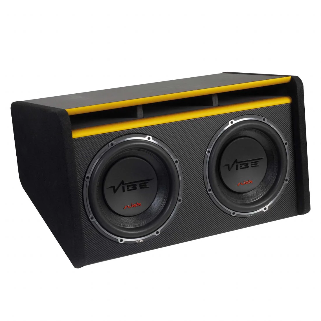 Vibe Audio SLICKMIT12T-V3 12" Dual Loaded Passive Bass Subwoofer Enclosure (SLICKMIT12TV3) - Image 4