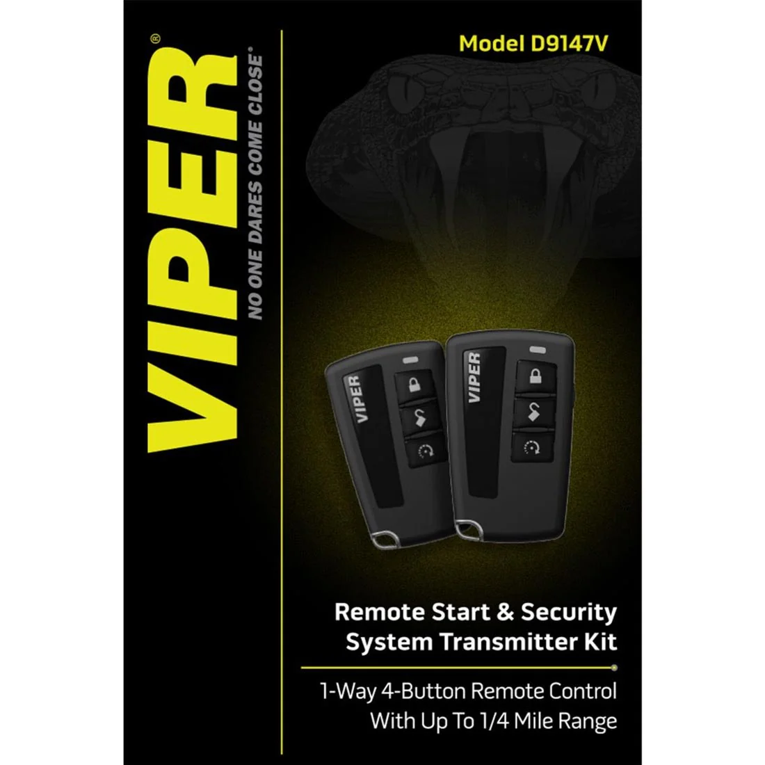 Viper D9147V 1-Way 4-Button Security Transmitter and Remote Starter (D9147V) - Image 4