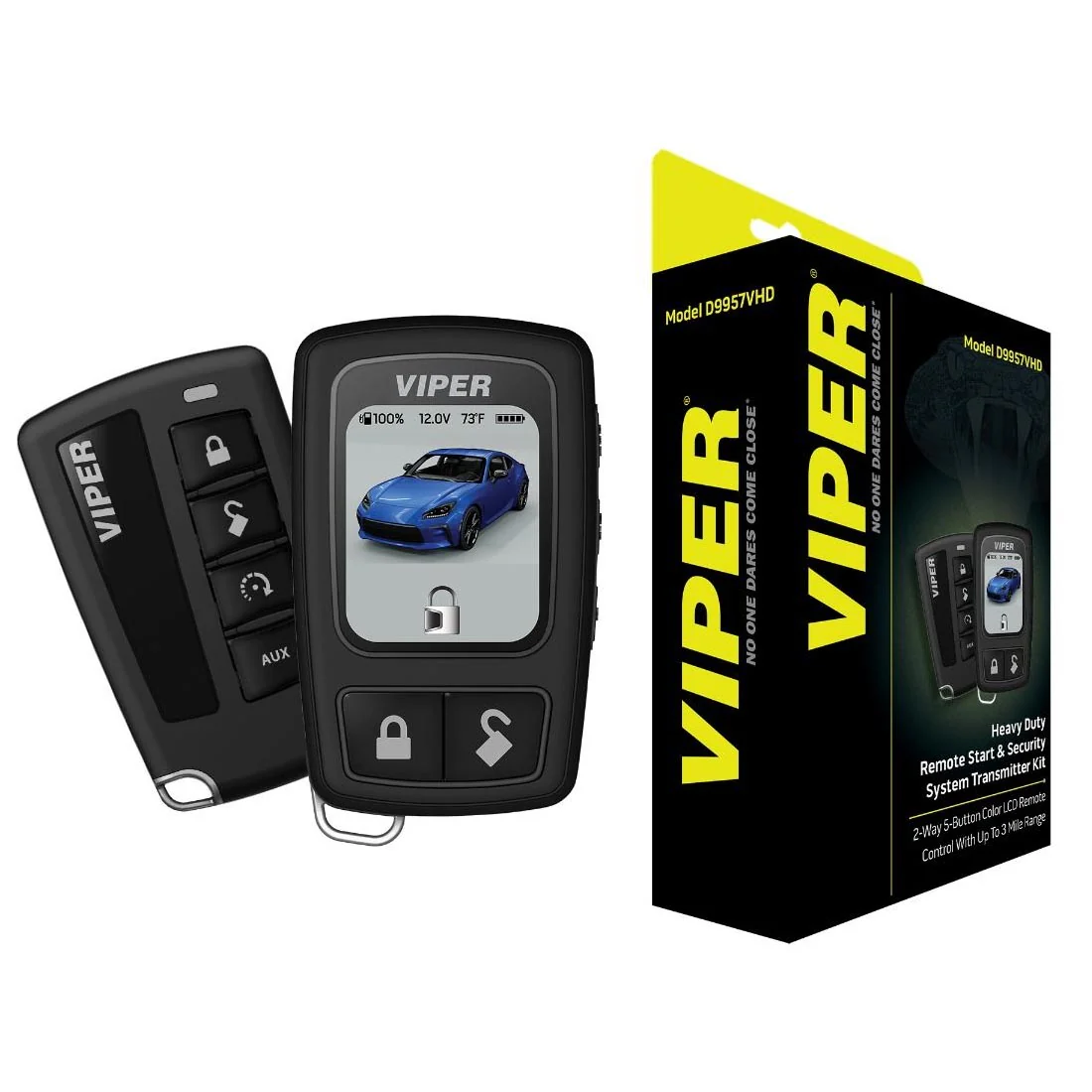 Viper D9957VHD Heavy Duty 2-Way 5-Button LCD Remote Starter Security System (D9957VHD)