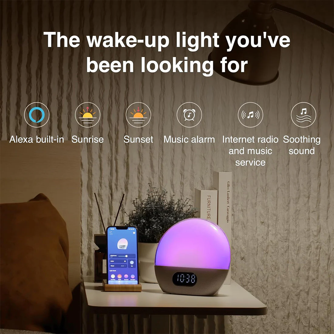 WiiM Wake-up Light: Sound Machine, Music Alarms, and Sleep Assistant - Image 6